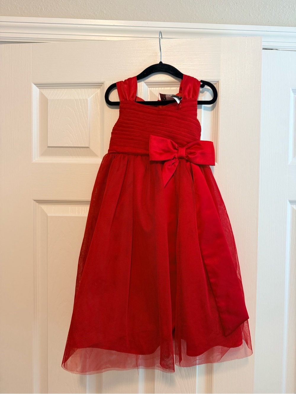 Chantilly Place Red Sleeveless Tulle Party Dress